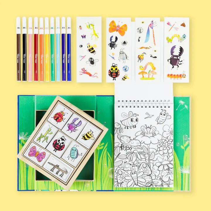 Backyard Bugs Colouring Set by Tiger Tribe - Timeless Toys