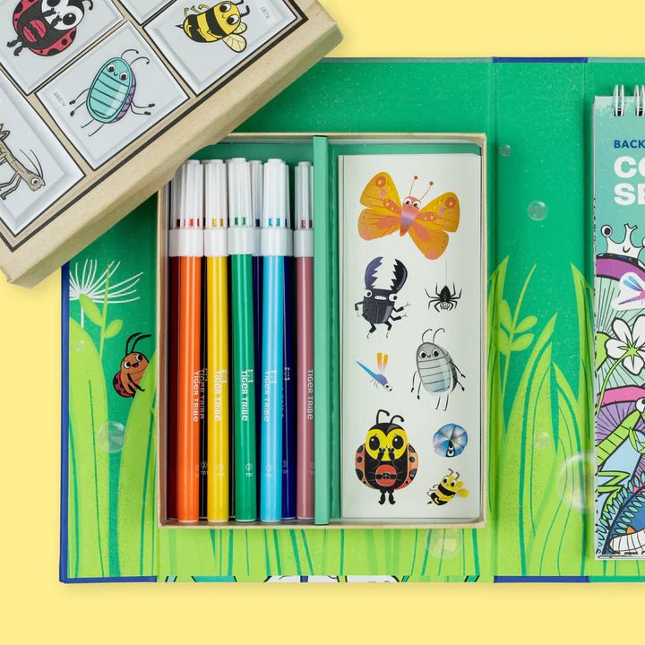 Backyard Bugs Colouring Set by Tiger Tribe - Timeless Toys