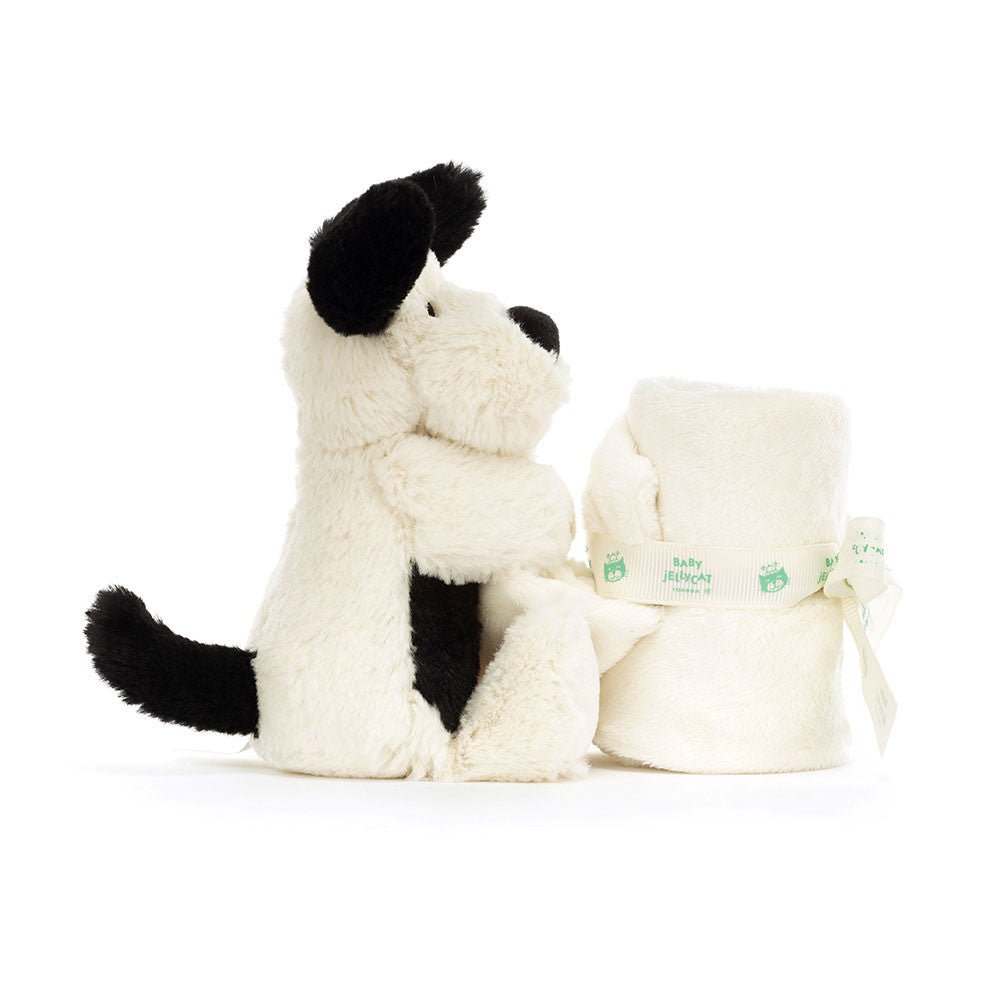 Bashful Black and Cream Puppy Soother by Jellycat - Timeless Toys