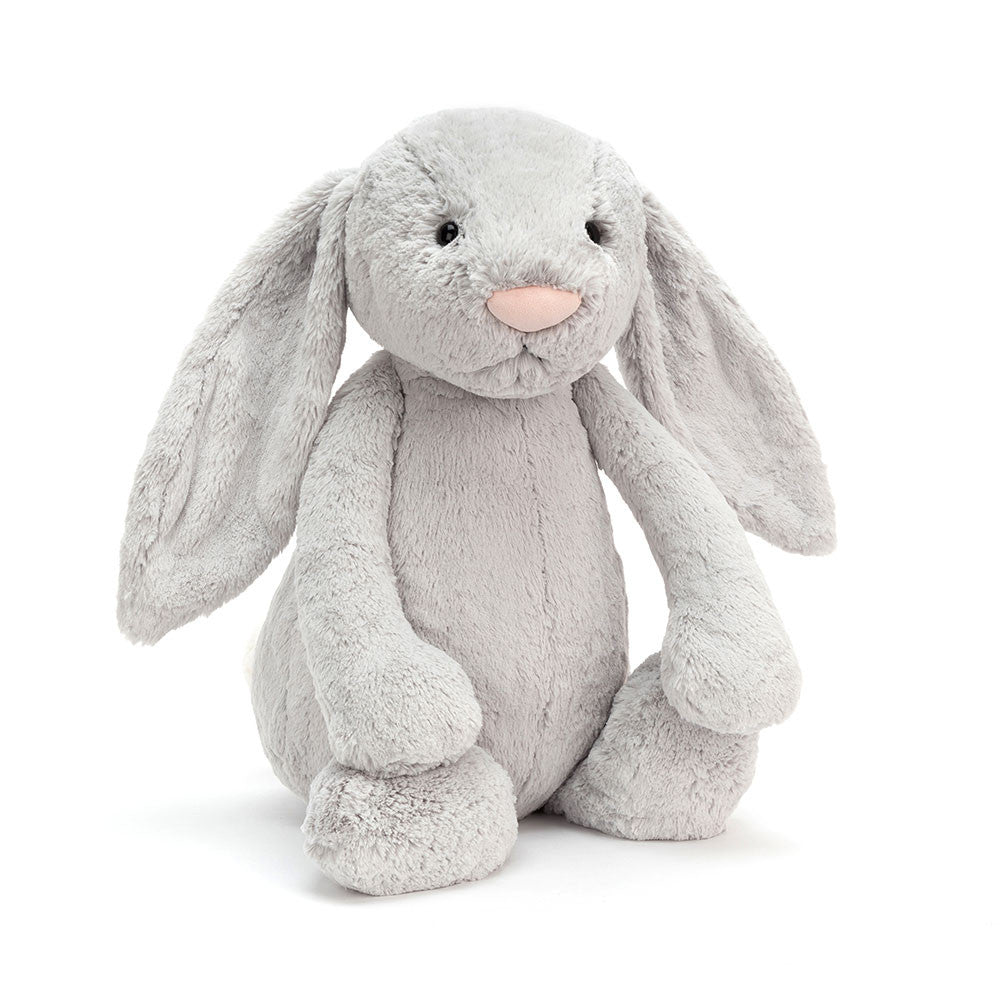 Bashful Silver Bunny Really Big (67cm tall) by Jellycat - Timeless Toys