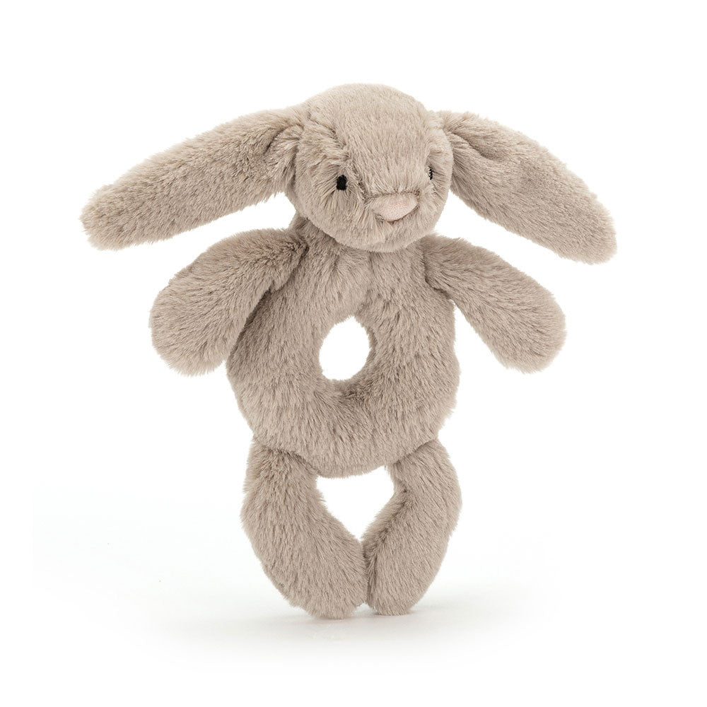 Bashful Beige Bunny Ring Rattle by Jellycat