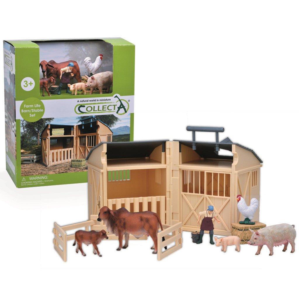 CollectA Farm Stable with Farm Animals & Accessories - Timeless Toys