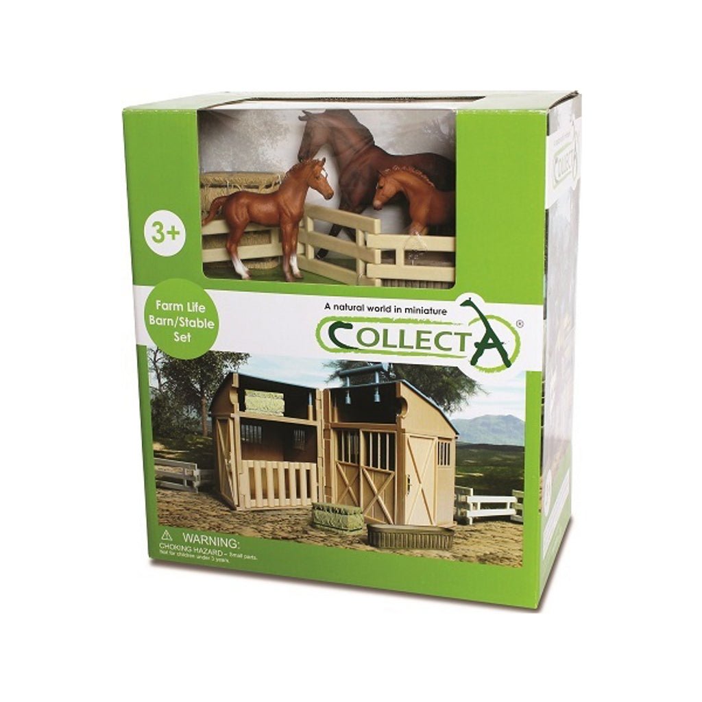 CollectA Stable Playset with Horses & Accessories - Timeless Toys