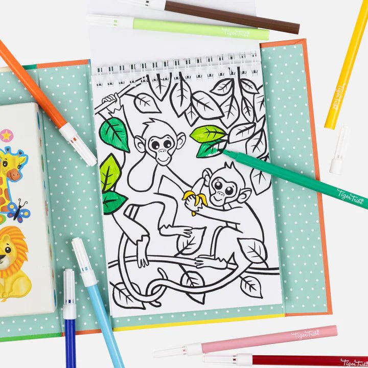 Colouring Set Zoo by Tiger Tribe - Timeless Toys