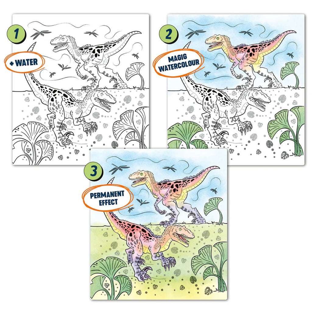 Top Model Dino World: Water Colour Book - 5yrs+