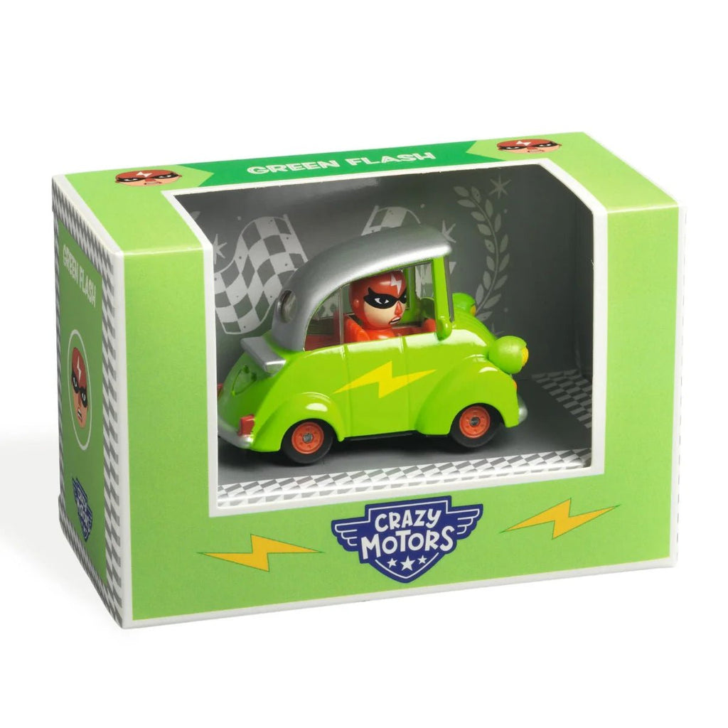 Djeco Crazy Motors - Green Flash car - Timeless Toys