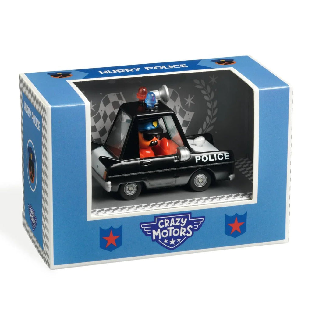 Djeco Crazy Motors - Hurry Police car - Timeless Toys