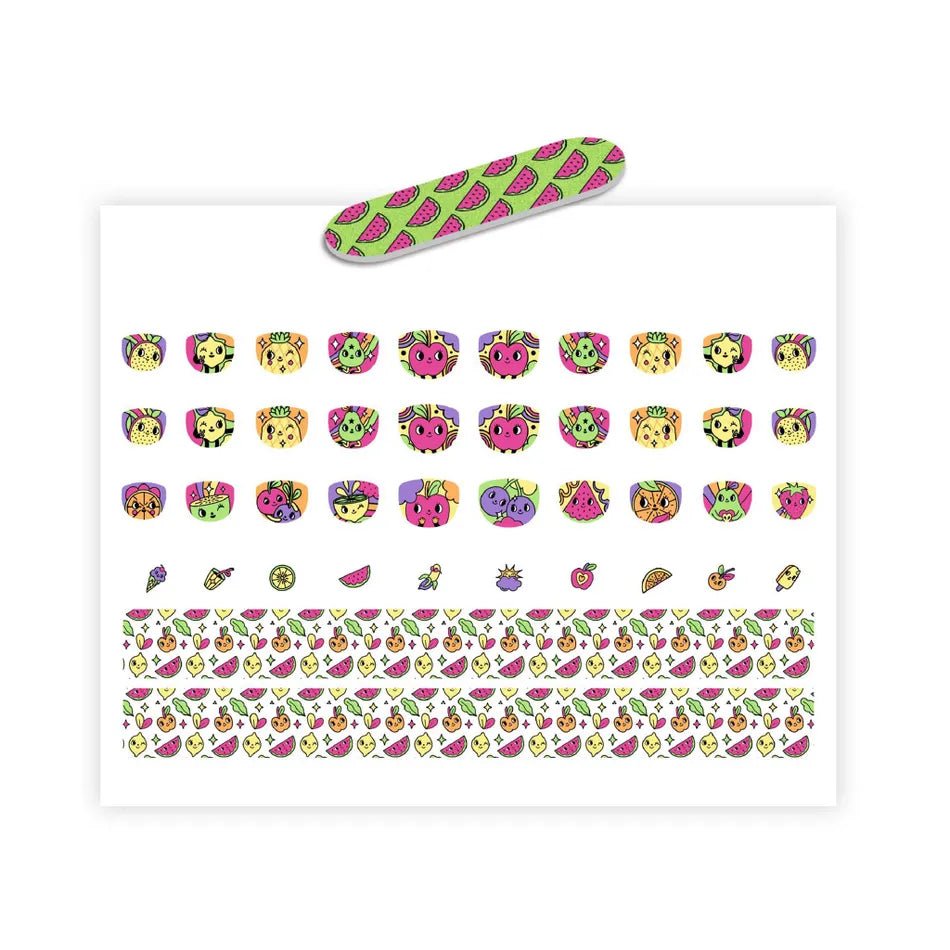 Djeco Nail Stickers - Boost (neon colours) - Timeless Toys