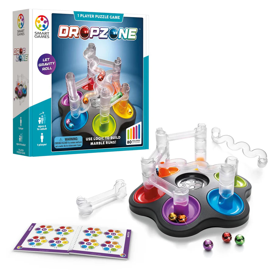 Smart Games: Drop Zone Marble Run Logic Game - 8yrs+