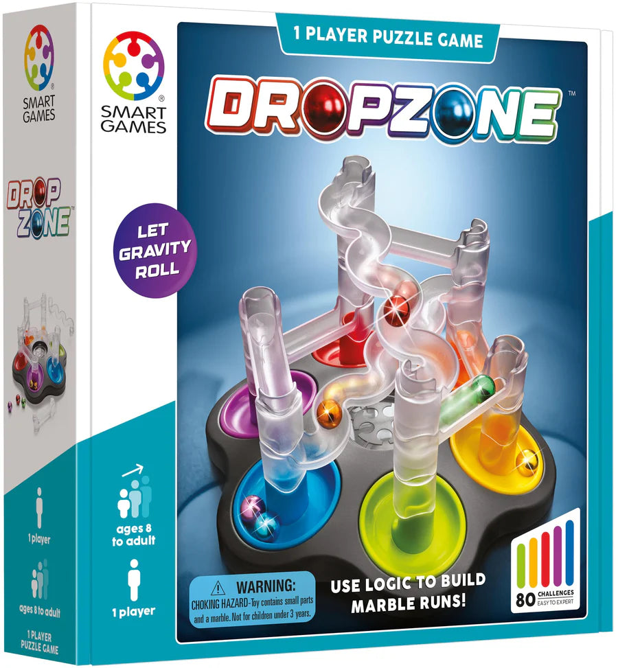 Smart Games: Drop Zone Marble Run Logic Game - 8yrs+