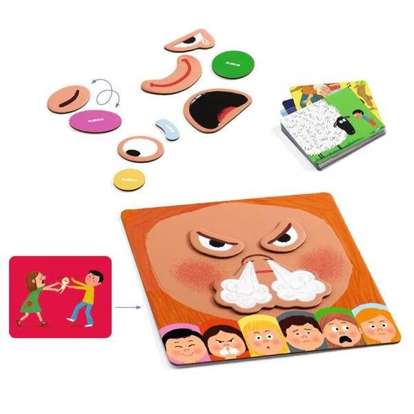 Emotico Magnetic Game by Djeco - 4yrs+ - Timeless Toys