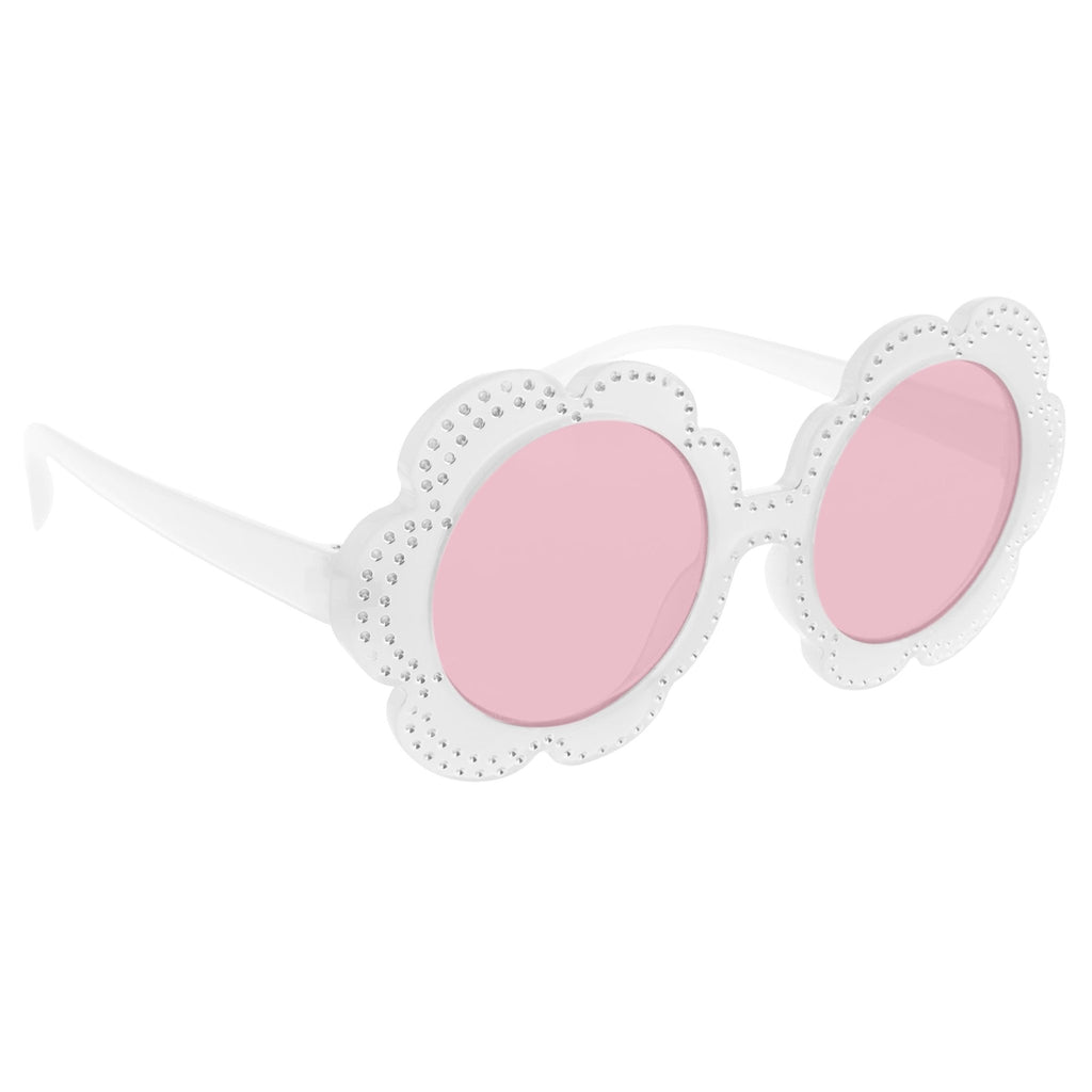 Fashion Sunglasses - Pink / White Flower designs - Stephen Joseph - Timeless Toys