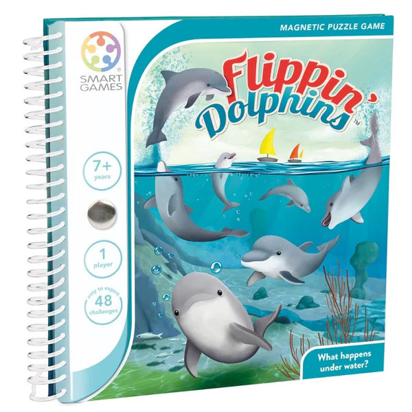 Smart Games: Flippin Dolphins - Magnetic Puzzle Game - 7yrs+
