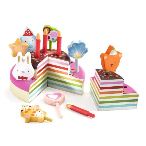 Happy Birthday Cake by Djeco - Timeless Toys