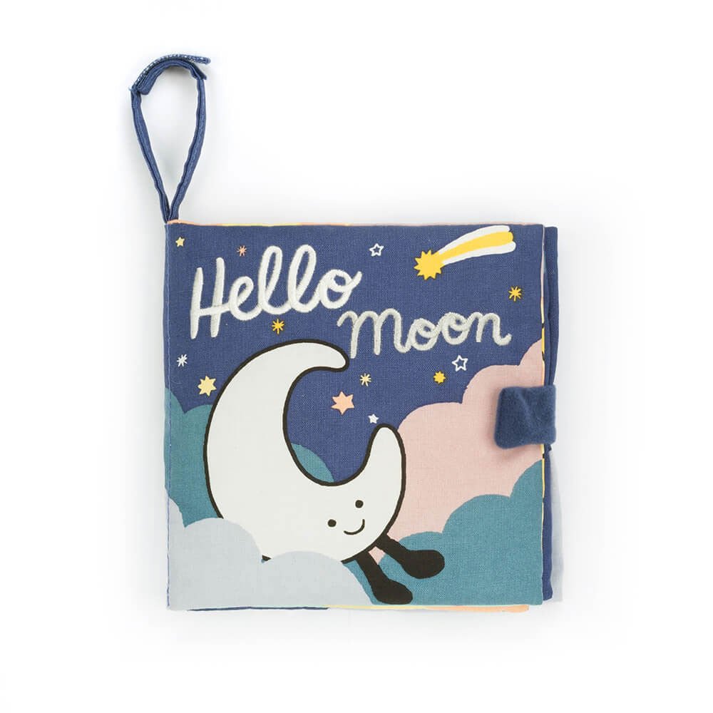 Hello Moon Fabric Activity Book by Jellycat - Timeless Toys