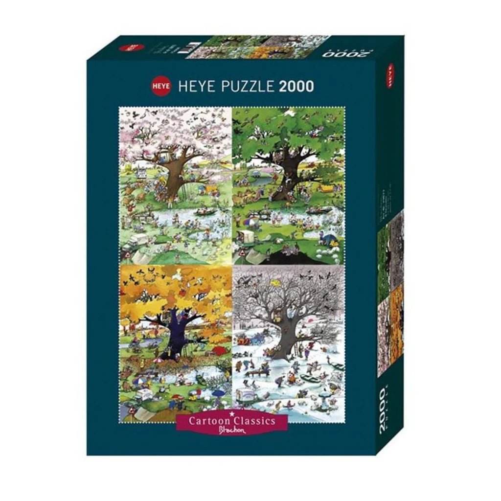 Heye: 4 Seasons 2000pc cartoon puzzle (Roger Blachon) - Timeless Toys