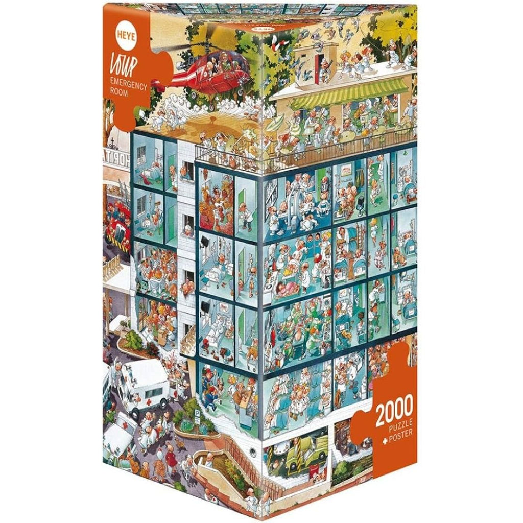 Heye: Emergency Room 2000pc cartoon puzzle (Jean - Jacques Loup) - Timeless Toys