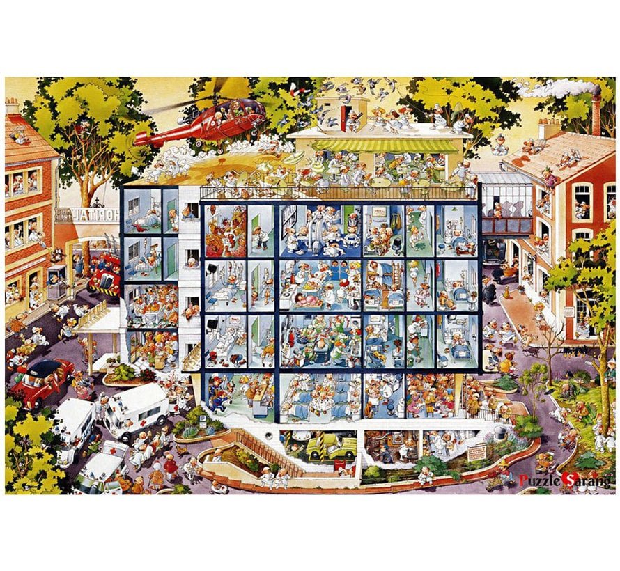 Heye: Emergency Room 2000pc cartoon puzzle (Jean - Jacques Loup) - Timeless Toys