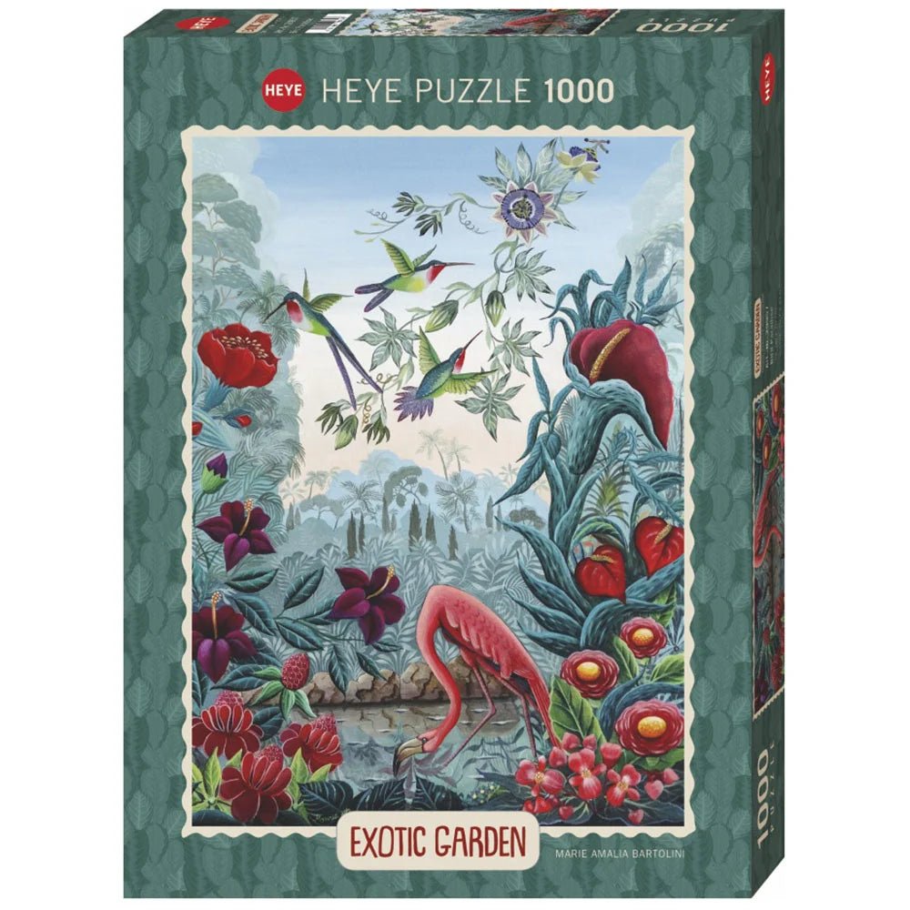 Heye: Exotic Garden - Bird Paradise 1000pc puzzle (Marie Amalia Bartolini) - Timeless Toys