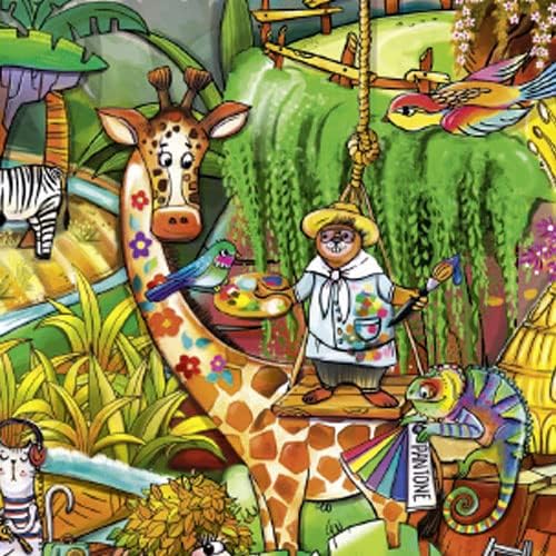 Heye: Exotic Safari 2000pc cartoon puzzle (Rita Berman) - Timeless Toys