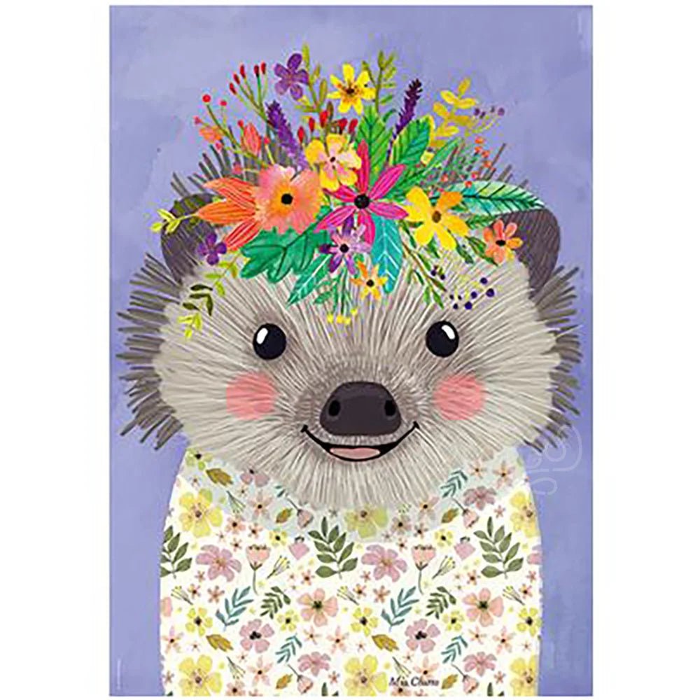 Heye: Floral Friends - Funny Hedgehog - 500pc puzzle (Mia Charro) - Timeless Toys