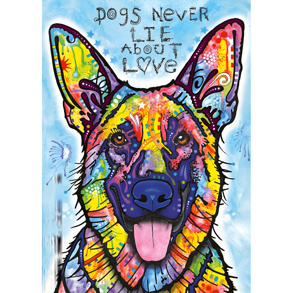 Heye: Jolly Pets - Dogs Never Lie 1000pc puzzle (Dean Russo) - Timeless Toys