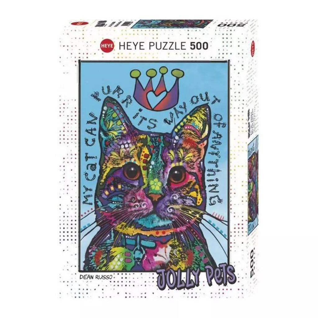 Heye: Jolly Pets - My Cat can Purr - 500pc puzzle (Dean Russo) - Timeless Toys