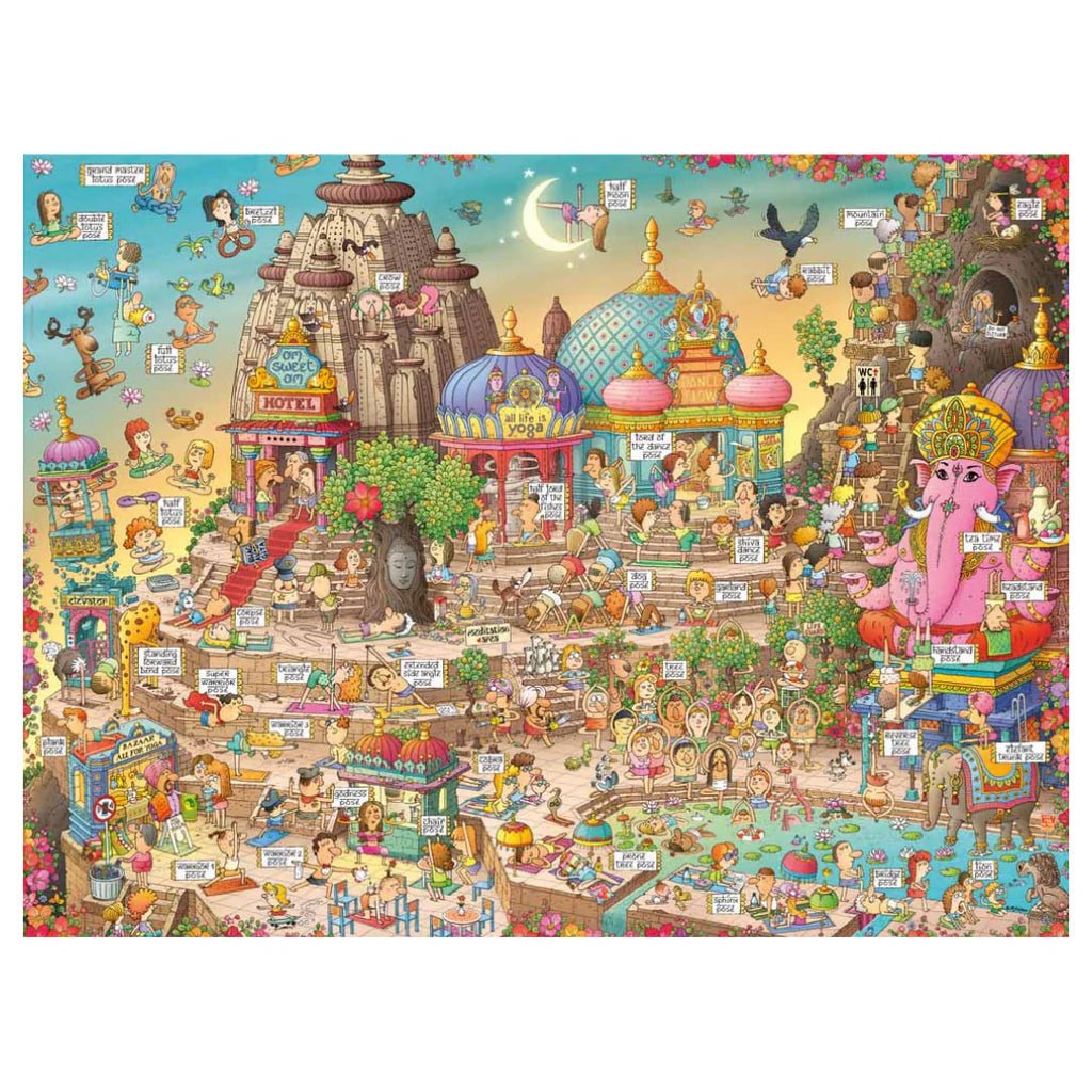 Heye: Yogaland 1500pc cartoon puzzle (Marino Degano) - Timeless Toys