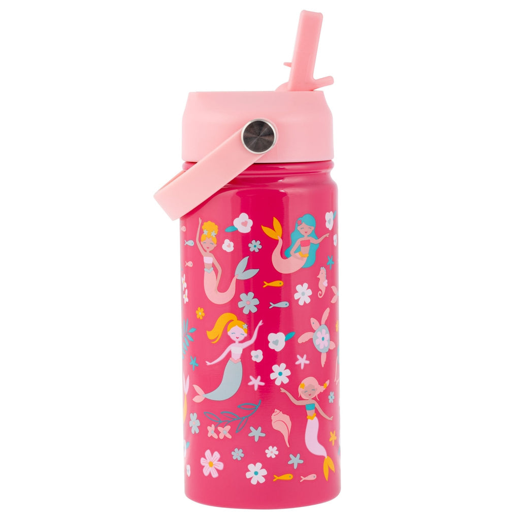 Insulated Stainless Steel Water Bottle with carry handle by Stephen Joseph - Timeless Toys