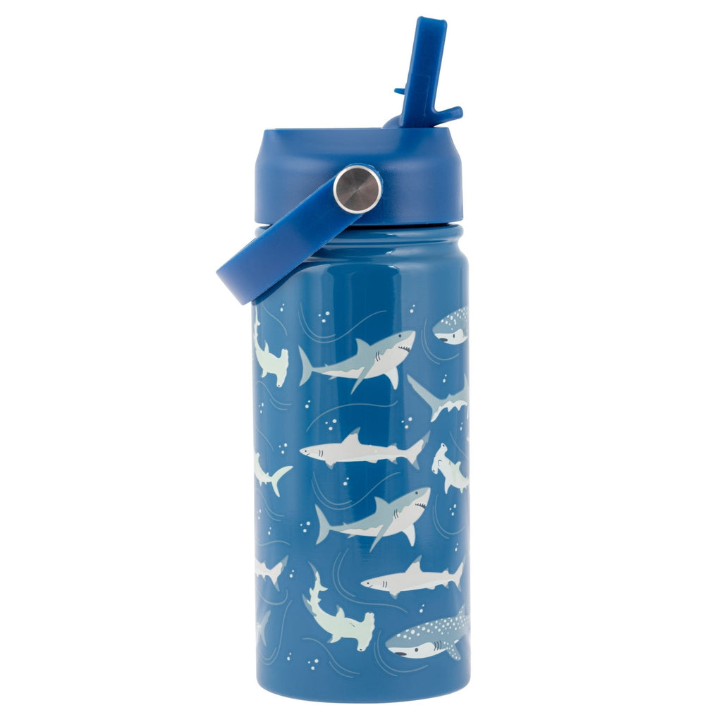 Insulated Stainless Steel Water Bottle with carry handle by Stephen Joseph - Timeless Toys