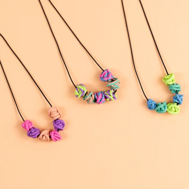 Jewellery Design Kit - Twisty Beads Necklaces by Tiger Tribe - Timeless Toys