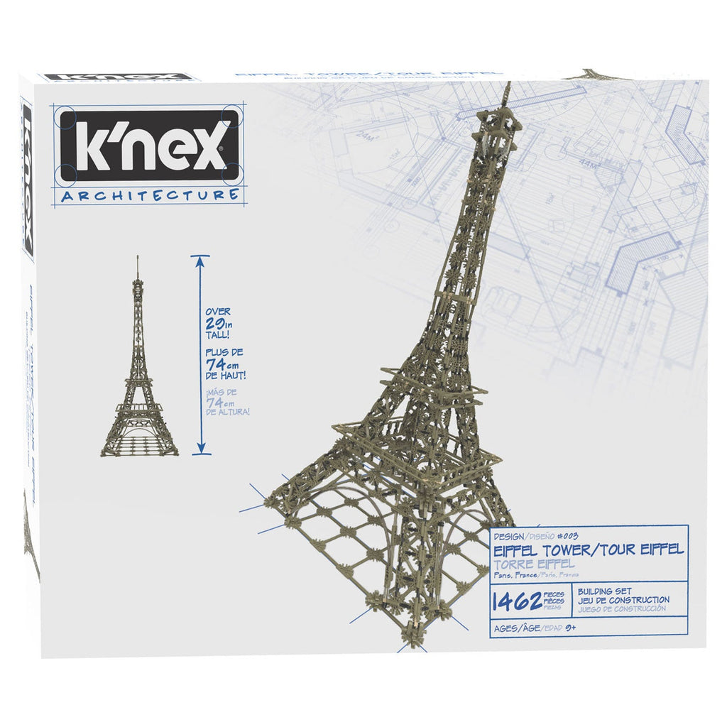 K'nex Architecture - Eiffel Tower - 1462pcs / 74cm - 9yrs+ - Timeless Toys