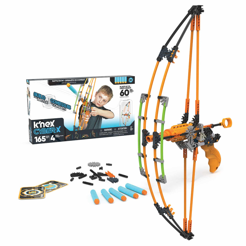 K'nex Cyber X: Battle Bow Build & Blast Set - 165pc / 4 models - 8yrs+ - Timeless Toys