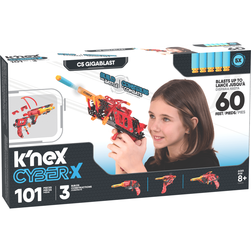 K'nex Cyber X: C5 Gigablast Building Set: 101pc / 3 models - 8yrs+ - Timeless Toys