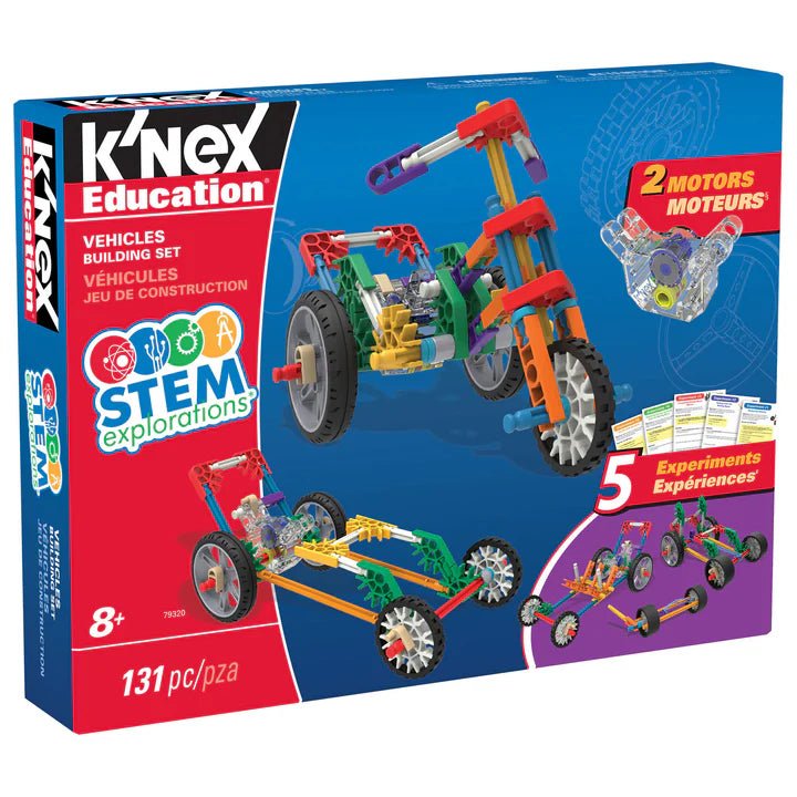 K'Nex STEM Explorations - Vehicles Building Set - 131pcs - 8yrs+ - Timeless Toys