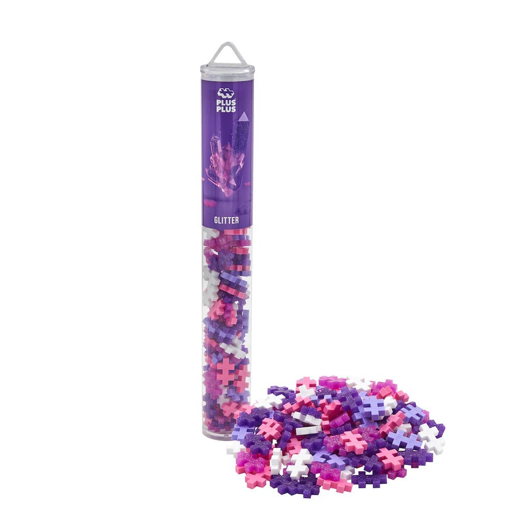 Plus - Plus Glitter Mix - 100pcs Tube - 5yrs+ - Timeless Toys