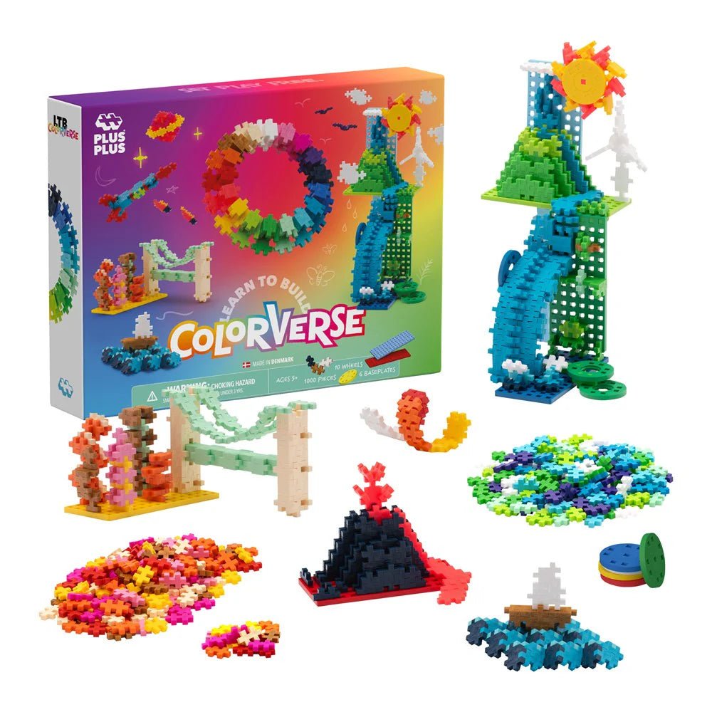 Plus Plus Learn to Build - Colorverse Super Set - 1000pcs - 5yrs+ - Timeless Toys