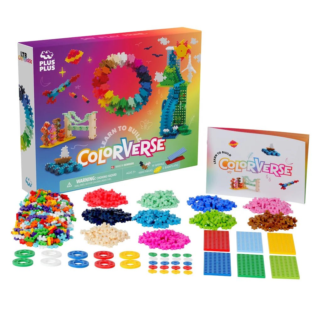 Plus Plus Learn to Build - Colorverse Super Set - 1000pcs - 5yrs+ - Timeless Toys