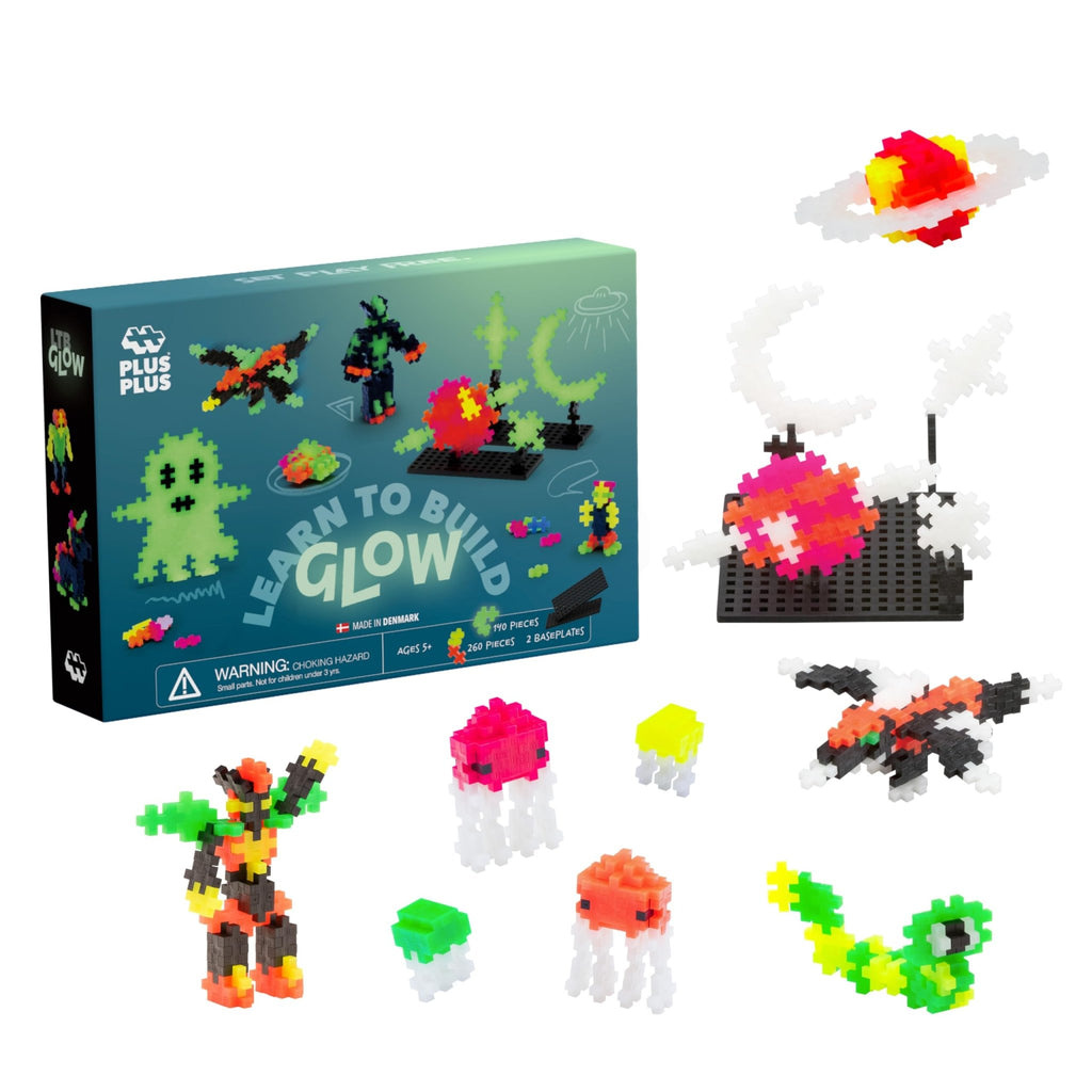 Plus - Plus Learn to Build Glow - 500pcs - 5yrs+ - Timeless Toys