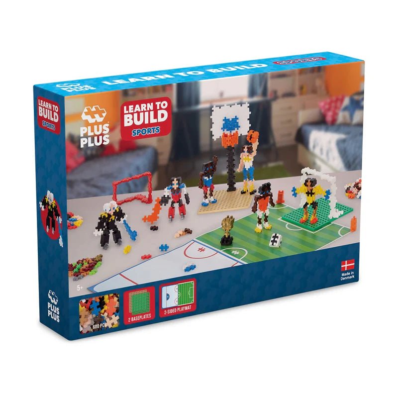 Plus Plus Learn to Build Sports - 600pcs - 5yrs+ - Timeless Toys