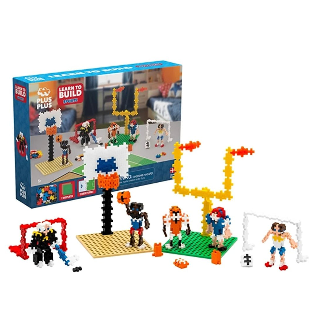 Plus Plus Learn to Build Sports - 600pcs - 5yrs+ - Timeless Toys