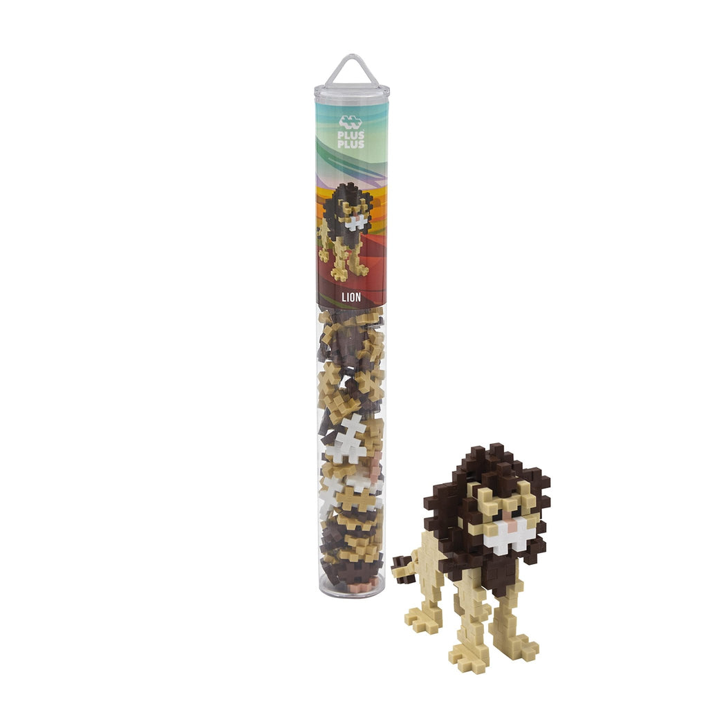 Plus - Plus Lion - 100pc tube - 5yrs+ - Timeless Toys