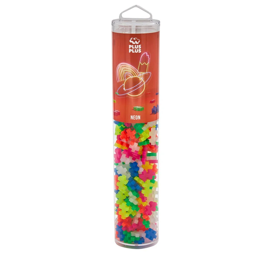 Plus - Plus Neon Mix - 240pcs Tube - 5yrs+ - Timeless Toys