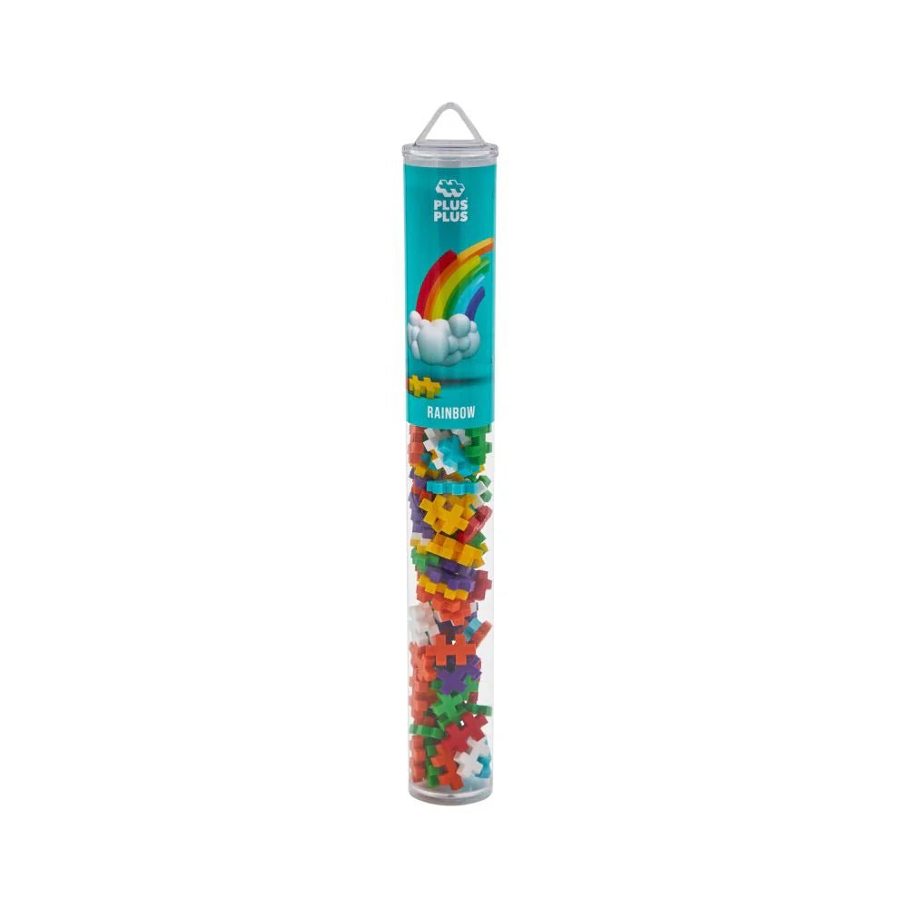 Plus - Plus Rainbow Mix - 100pcs Tube - 5yrs+ - Timeless Toys