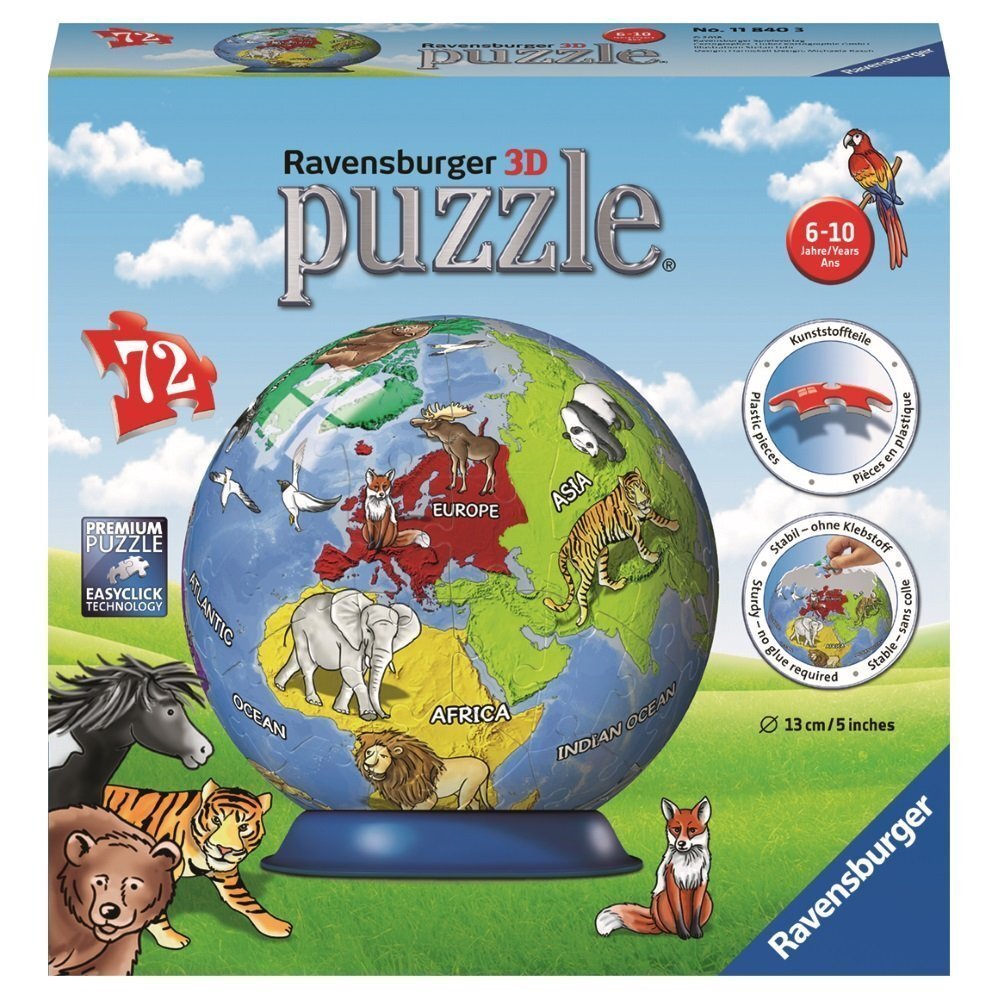 Ravensburger 72pc Children's Globe Puzzle Ball - Timeless Toys