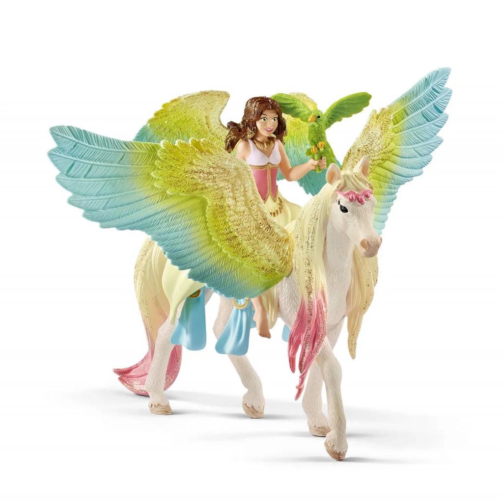 Schleich Bayala - Fairy Surah with glitter Pegasus - Timeless Toys