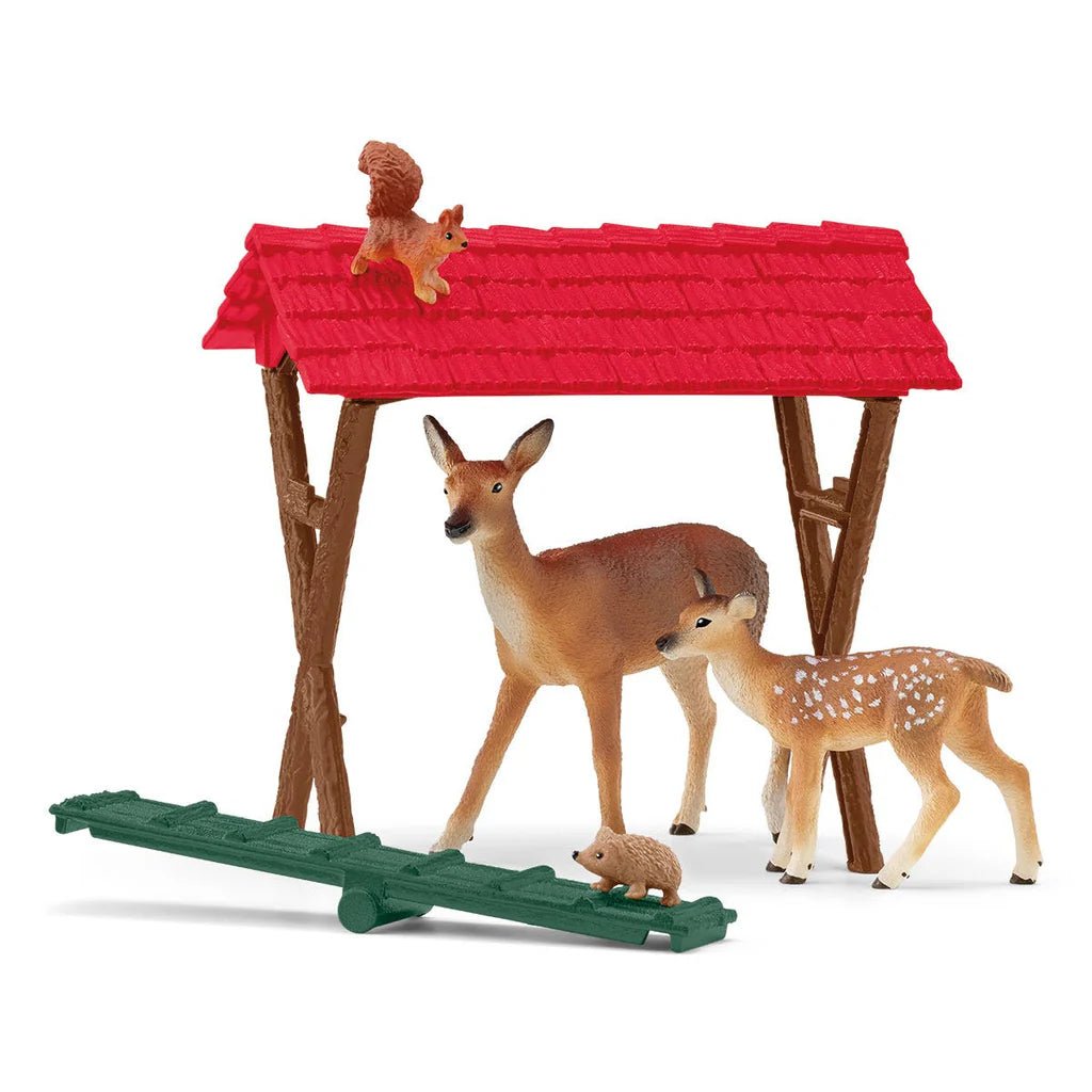 Schleich Farm World - Feeding the Forest Animals Play Set - Timeless Toys