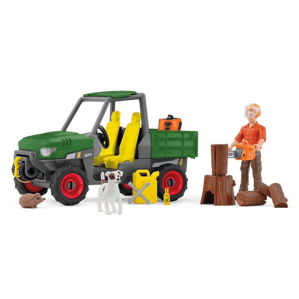 Schleich Farm World - Working in the Forest Play Set - Timeless Toys