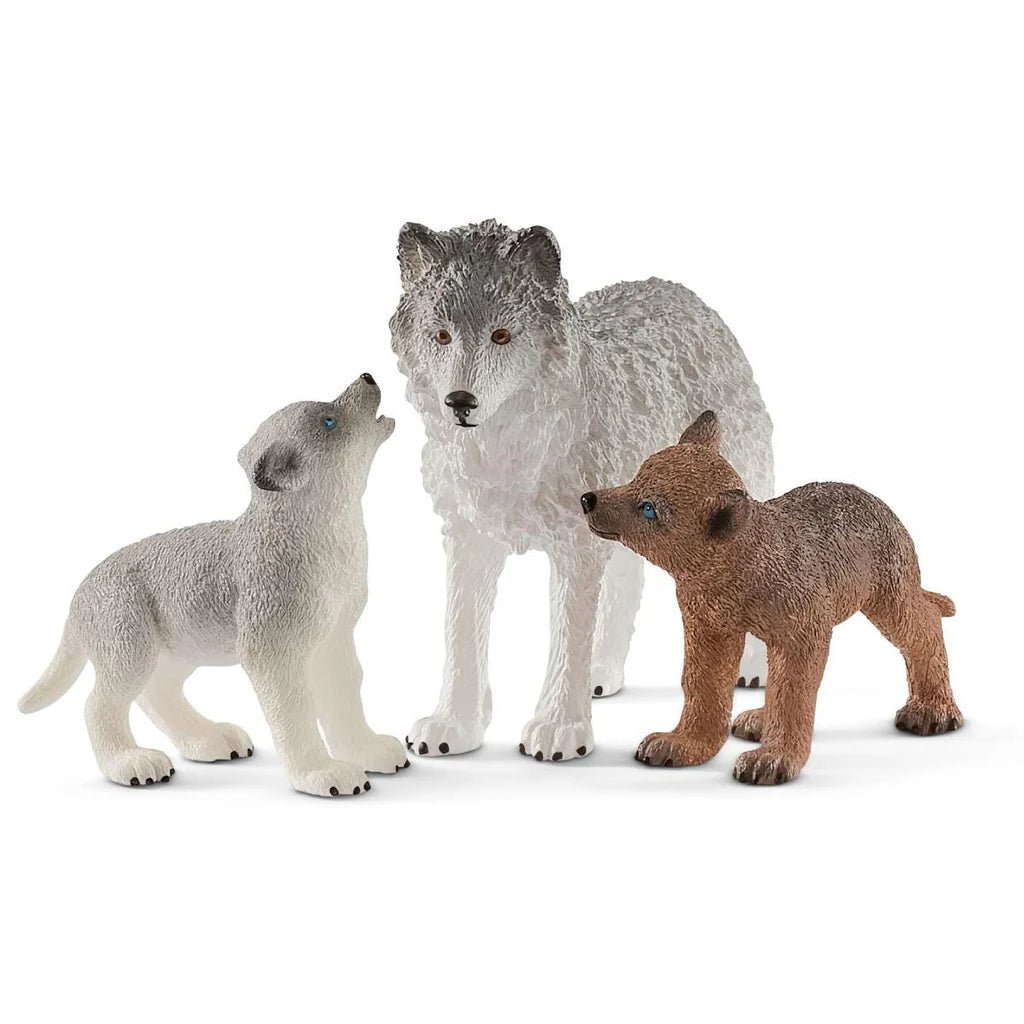 Schleich Wildlife - Mother Wolf and Pups - Timeless Toys