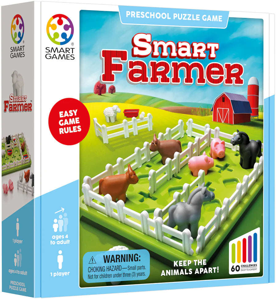 Smart Games: Smart Farmer - Preschool Puzzle Game - 4yrs+
